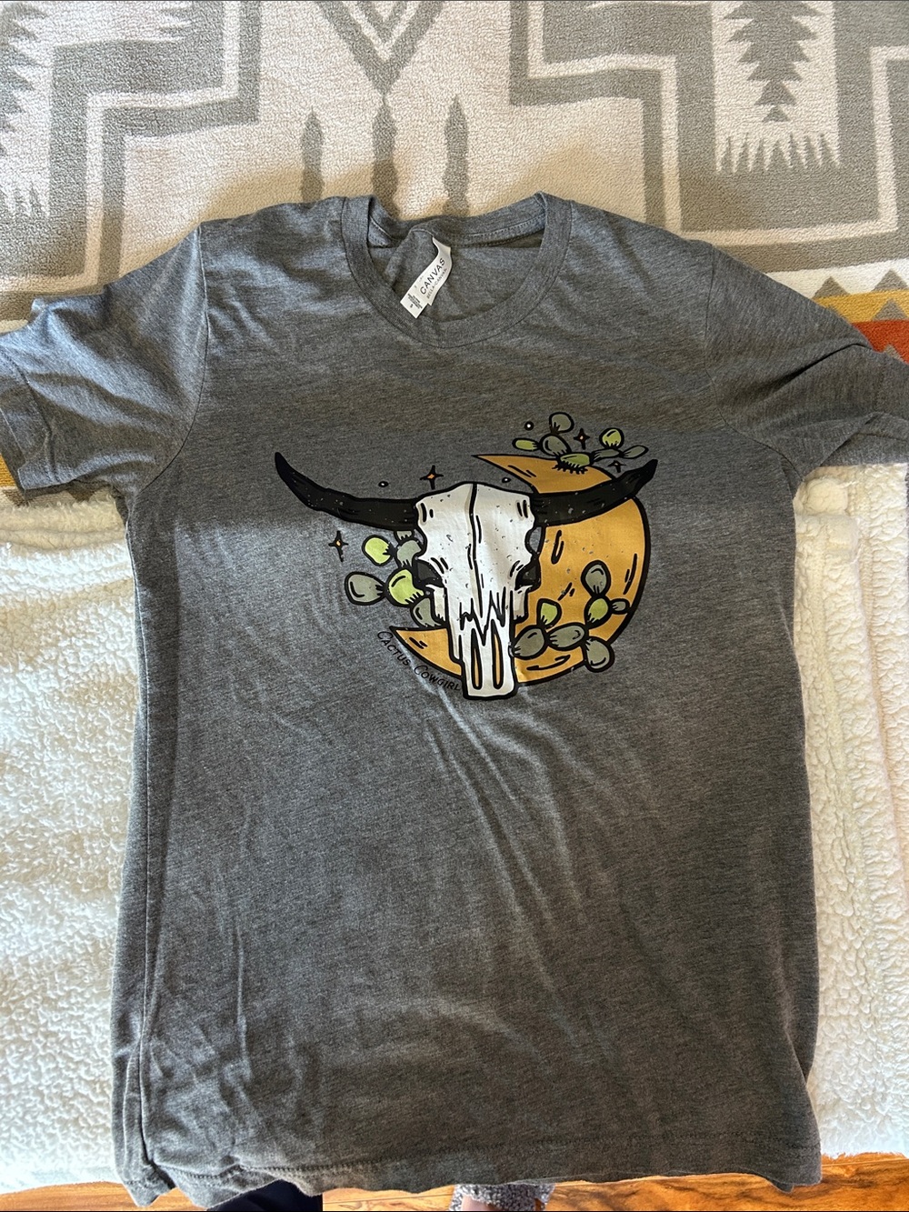 Cactus cowgirl western graphic tee